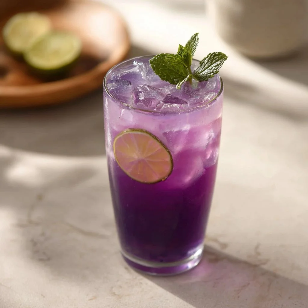 Butterfly Pea Flower Iced Tea