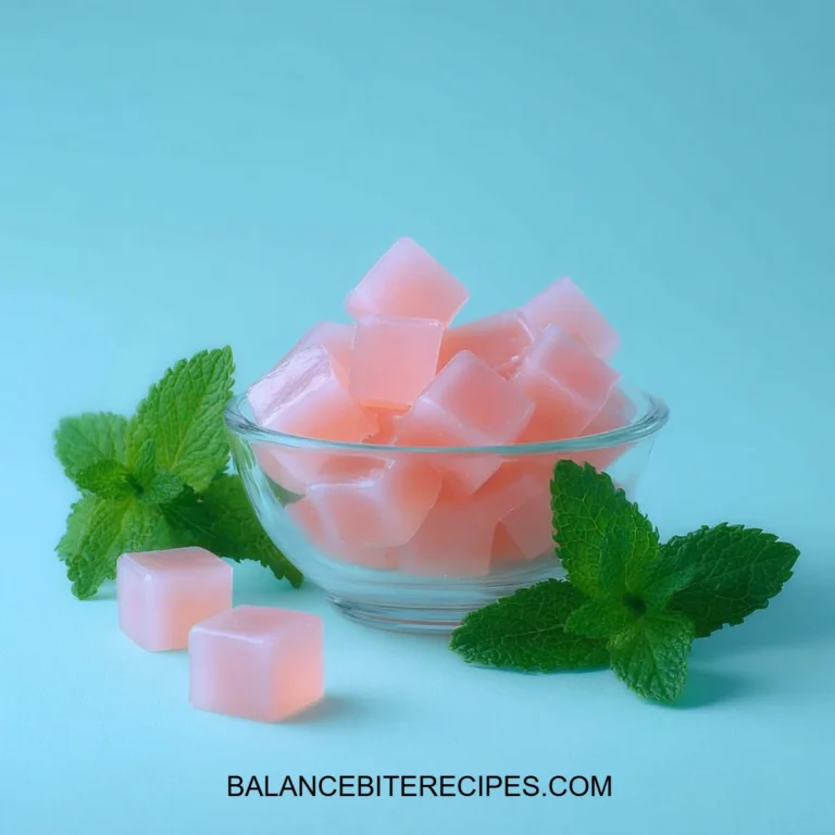 Classic pink strawberry gelatin dessert served in a clear bowl