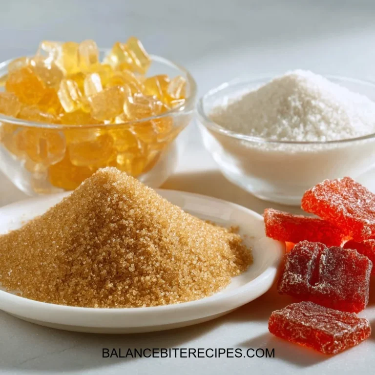 A variety of gelatin types displayed, showcasing their unique textures and uses.
